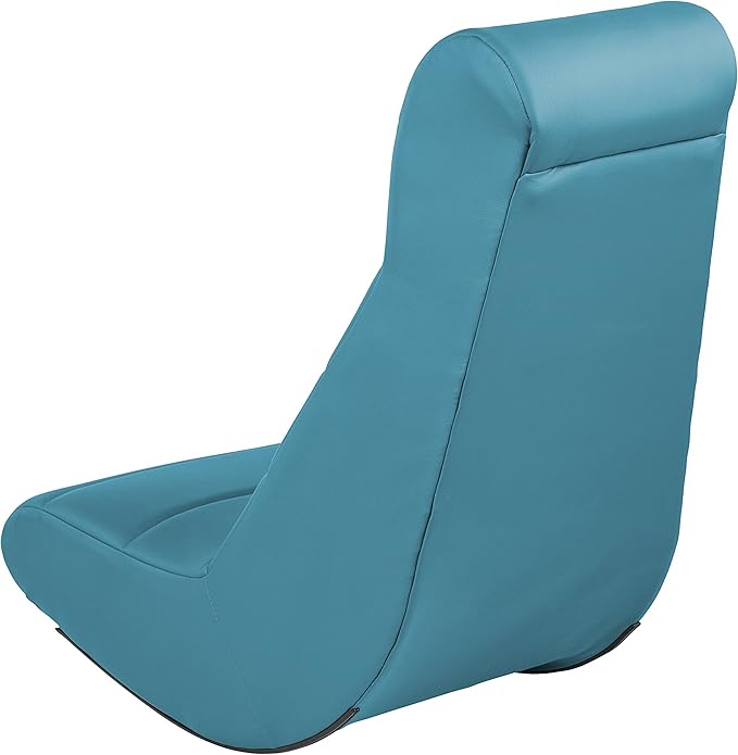 Factory Direct Partners 10489 Soft Ergonomic Horizontal Soft Video Rocker- Great for Reading, Gaming, Meditating, or TV for Kids Teens and Adults - Teal