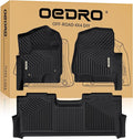 OEDRO 2Gen Floor Mats Fits for 2017-2026 Ford F250/F350/F450 Super Duty Crew Cab w/Under Seat Storage, TPE All Weather Custom Fit F250 Super Duty Accessories Floor Liners (1st&2nd Bucket Seats)