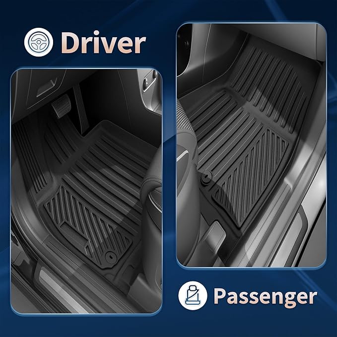 2026 Palisade Floor Mats Only Hybrid 7-Seat All Weather TPE Cargo Mat with Backrest Mat for Hyundai Palisade Accessories 2026 SEL/SEL Premium/Limited/Calligraphy