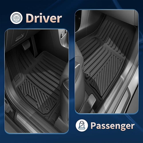 2026 Palisade Floor Mats Only Hybrid 7-Seat All Weather TPE Cargo Mat with Backrest Mat for Hyundai Palisade Accessories 2026 SEL/SEL Premium/Limited/Calligraphy