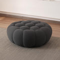 JACH Modern Lazy Floor Ottoman, 41.24'' Bubble Footstool, Upholstered Mesh Fabric Bubble Couch Sofa, 3D Honeycomb Shape Ottoman for Living Room/Office/Apartment/Small Space (Grey)