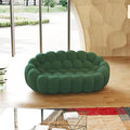 JACH 78.74'' Bubble Sofa, Modern Loveseat Couch, Green, Polyester & Sponge, 78.74"L x 42.52"W x 30.71"H