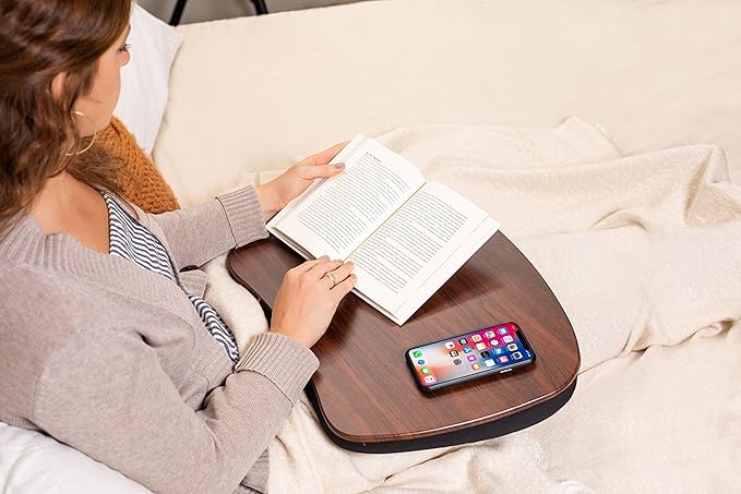 Sofia + Sam Oversized Memory Foam Lap Desk (Black) | Supports Laptops Up to 20 Inches