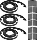 Gardzen 1.5" x 100' Landscape Edging Kit, Garden Edging Coil Comes with 120 Pcs Spikes, No Dig Lawn Border Design