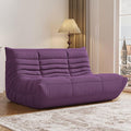 Bean Bag Chair, Fireside Chair, Large Bean Bag Chair for Adults, Bean Bag Chairs for Teens with High-Resilience Foam, Non-Slip Base Floor Lounge Sofa,Living Room (Purple, Loveseat)