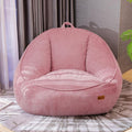 Giant Bean Bag Chair for Adults, Teens and Kids, Cozy Fluffy Corduroy Beanbag Chair with Filler, Large Floor Lounge Sofa for Living Room, Bedroom, Dorm, Gaming and Reading(L-Pink)