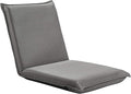 S AFSTAR Adjustable Floor Chair, Cushioned Lounger Recliner with 6-Position Comfortable Back Support & Thick Padded, Lazy Sofa Floor Gaming Chair, Floor Seat for Gaming Reading Meditation (Grey)