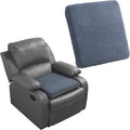 HOMBYS Tufted Furry Recliner Seat Cushion for Elderly Foam Curved Edge Large Square Seat Cushion for Recliner Chair, Floor Pillow, Office Chair, Car, No Pressure on Thighs(Grey, 20 * 18 * 3in)