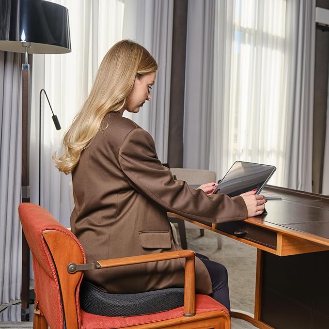 Kolbs, Seat Cushion, Stylish Plush Velvet Cover (Ergonomic)
