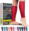 BLITZU Calf Compression Sleeve for Men & Women Footless Compression Socks Support Runners Leg Sleeve Shin Splints Pain Relief