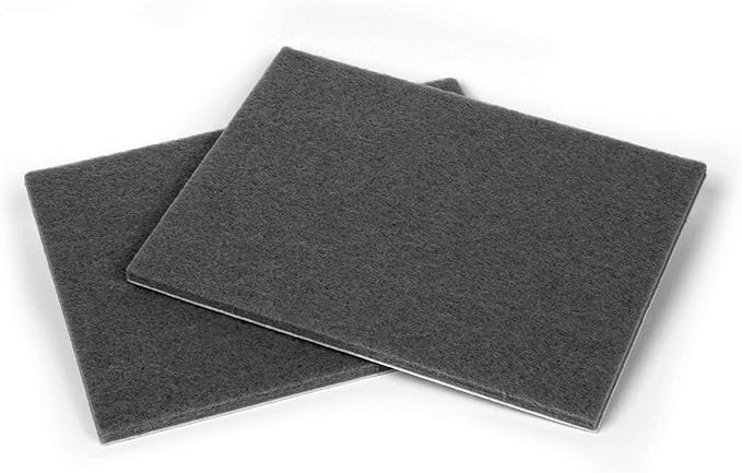 Slipstick Premium Wool Felt Sheet Furniture Pads/Floor Surface Protectors (6 Inch x 4-1/2 inch) Includes 2 Large Felt Pad Blankets with Self Stick Backing, Gray, CB161