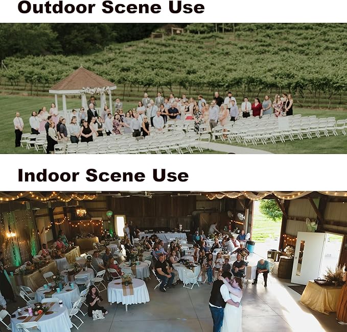 Folding Chairs30 Pack,Heavy Duty White Plastic Stackable Event Chairs for Indoor Outdoor, 350lb Capacity Portable Commercial Banquet Chairs for Wedding, Party, Office