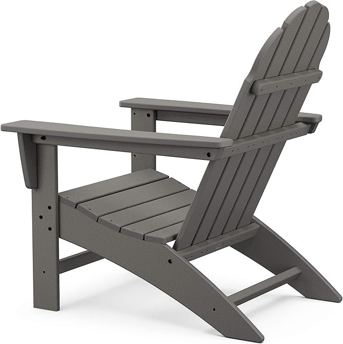 Polywood Vineyard Adirondack Chair, Teak Color