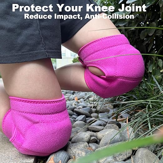 Garden Knee Pads for Women Men, Extra Thick Knee Padding for Gardeners Cleaners Carpenters, Waterproof Kneeling Cushion for Concrete Flooring Work, Comfortable & Lightweight for Christmas, Pink M (1Pair)