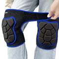 JYBTAA Garden Knee Pads, Men/Women Adjustable Kneepads for Cleaning Flooring, Soft Lightweight Work Knee Pad for Weeding Painting Housekeeping, Slip-on Knee Protector for Christmas, Blue Plus Size (1 Pair)