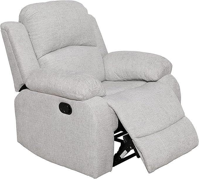 AYCP Microfiber Living Room Furniture Set Reclining Sofa Set Loveseat Furniture Sets in Living Room Sofa Recliners (Chair, Grey)
