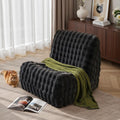 Bean Bag Chairs for Adults,Comfy Small Bean Bag Sofa with Back Support,Dark Grey Memory Foam Bean Bag Chair for Kids,Faux Fur Fireside Beanbags Lazy Sofa for Bedroom,Dorm,Apartment,Living Room
