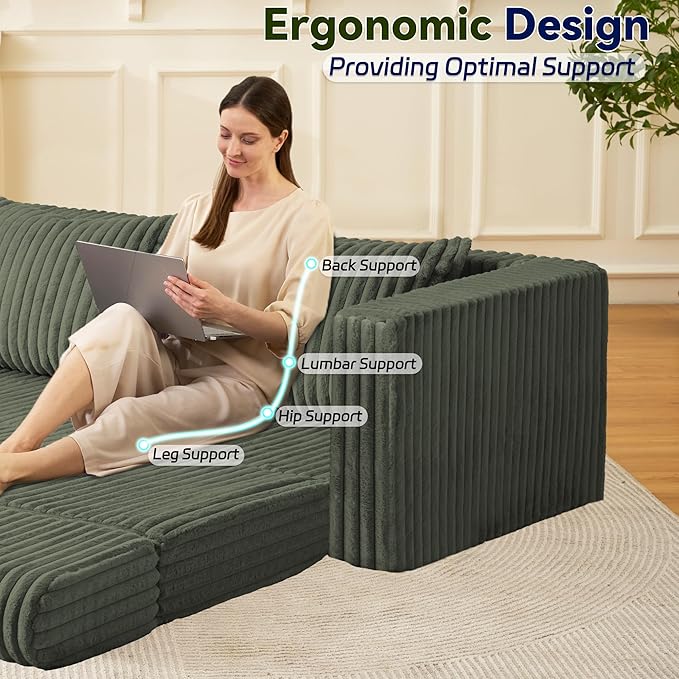 HABUTWAY Folding Sofa Bed, 2 in 1 Convertible Sleeper Chair with 2 Pillows, Portable Fold Out Chair Bed with Armrest, Comfy Floor Couch, Lazy Sofa for Living Room Bedroom Dorm Home Office, Green