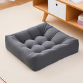 Tikuns Floor Pillows for Adults, 22 * 22 * 6 Inch Meditation Cushions, 22 * 22 * 6 Inch Large Square Sitting Cushion Living Room Memory Foam Pillow for Sitting (1, Grey, 22x22x6 Inch)