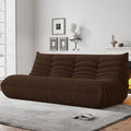 Bean Bag Chairs for Adults, BeanBag Reading Chair Memory Foam Couch 3-Seater, Floor Chair Soft Teddy Material, Comfy Reading Nook Chairs for Bedroom Living Room Office (Brown)