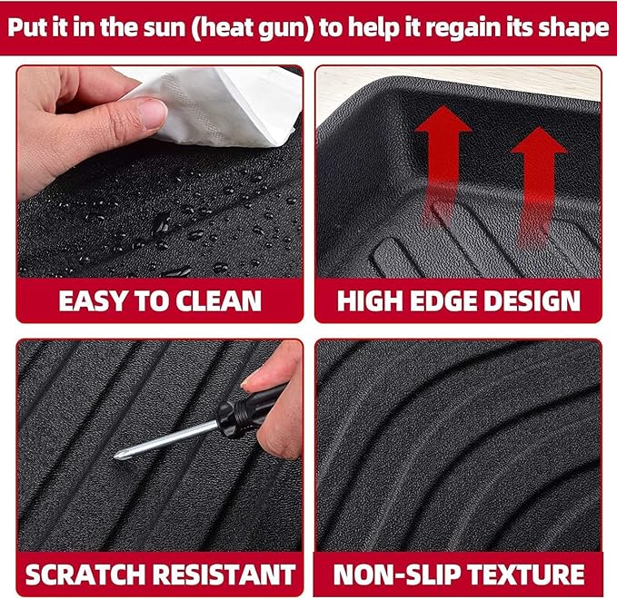 Naibeve Floor Mats for 2021 2022 2023 2024 2025 Buick Envision - All Weather Custom Fit for Buick Envision Floor Mats & Cargo Liner & Seats Back Cover Accessories