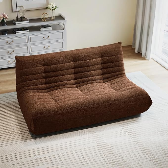 Selyteramy 3 Seat Oversized Bean Bag Chairs for Adults, Memory Foam Fireside Beanbag Couch, Comfy Bean Bag Lounger Lazy Sofa for Living Room, Bedroom, Playroom, Coffee