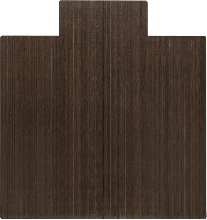 Anji Mountain Office Chairmat Thickest & Sturdy Bamboo Chairmats Highly Premium Quality Anti-Slip Heavy Duty for Multi-Purpose Hardwood Floor Office & Home Floor Protector Office Chair mat-5mm Thick