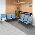 Kinfant 3-Seat Waiting Room Chair - Office Guest Reception Chairs with Ergonomic Backrests, Airport Waiting Bench with Armrests, Metal Waiting Furniture for Hospital, Bank, Salon, (Blue, Set of 2)