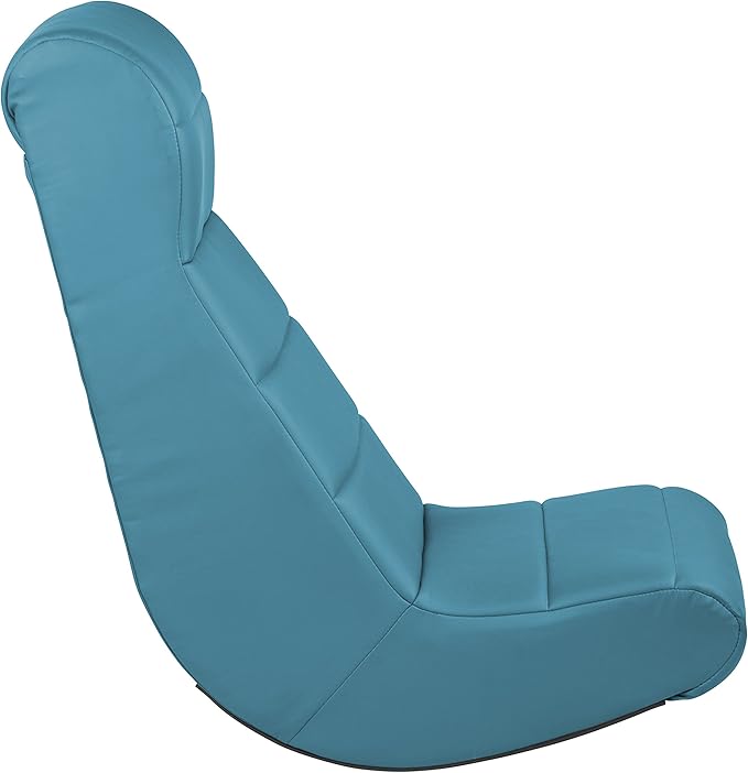 Factory Direct Partners 10489 Soft Ergonomic Horizontal Soft Video Rocker- Great for Reading, Gaming, Meditating, or TV for Kids Teens and Adults - Teal