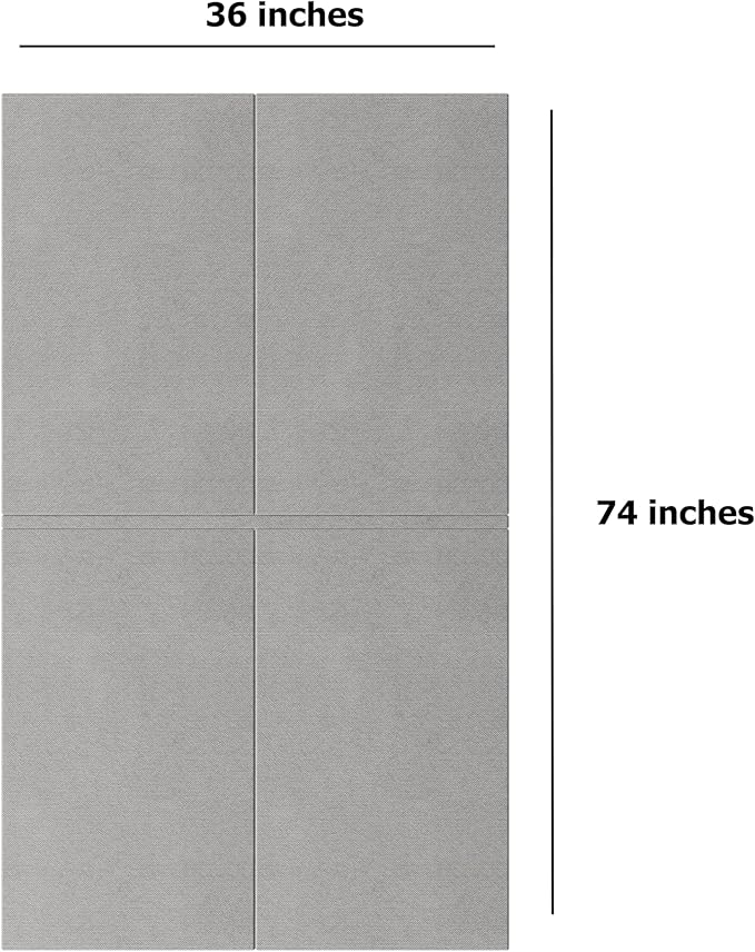 Bunkie Board Twin, Universalsupport Board With Anti-Sag Design For Metal Bed Frame, Platform Beds, Sleeper Sofa And Pull Out Couches, 74"x36" Bunkieboard, Easy Assembly Folable Bed Support Slats