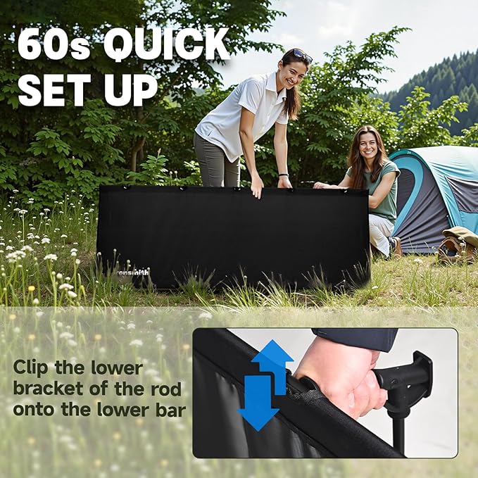 ASGARD Camping Cot, Portable Camping Bed for Adults, Foldable Sleeping Cots for Hiking,Camping,Travel (Black#Upgraded)