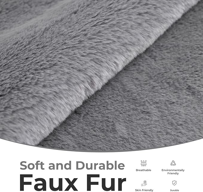 Giant Bean Bag Chair for Adults, Oversized Bean Bag with Filling Plush Fluffy,BeanBag Lazy Sofa Couch with Armrest for Living Room, Cat Shaped Beanbag Couch with Sidepocket for Bedroom,Grey