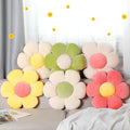 Coume 6 Pcs Flower Floor Pillows, Daisy Throw Pillows 16 Inch Flower Seating Cushions for Back to School Reading Classroom Sofa Couch Bed Decor(Yellow, Pink, Green with White Core)