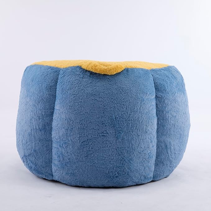 KEIKI Oversized Bean Bag Chairs, Bean Bag Couch for Adults and Kids, Large Reading Chair, Multicolor Faux Fur Floor Sofa for Reading, Playing or Relaxing