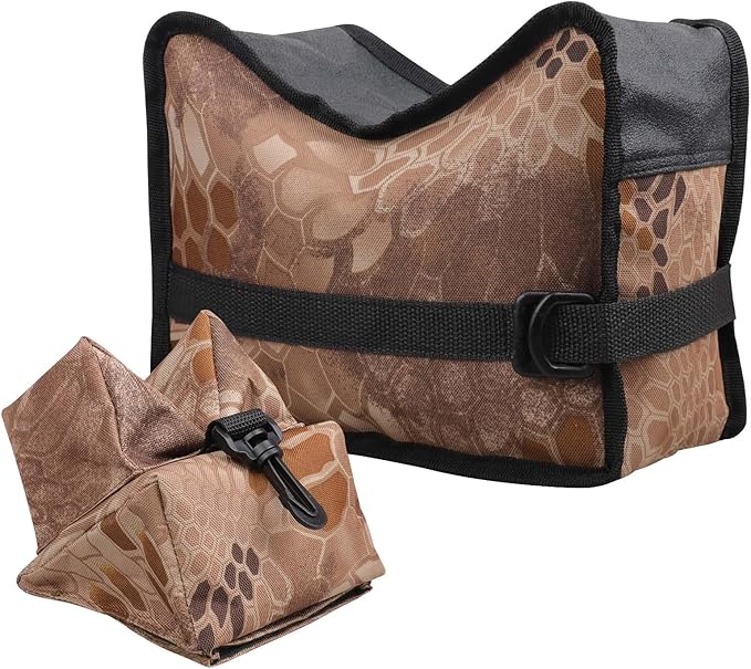 Twod Outdoor Shooting Rest Bags - Target Sports Bench Rest with Front & Rear Support SandBag Stand Holders for Gun Rifle Shooting Hunting Photography - Unfilled