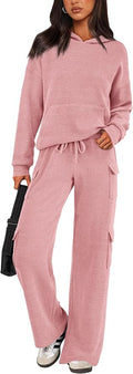 PRETTYGARDEN 2 Piece Sets for Women Fall 2026 Sweatsuits Outfits Lounge Matching Hoodie Set Travel Track Suits Winter Clothes