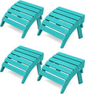KINGYES Folding Adirondack Ottomans Set of 4 for Adirondack Chair, Aruba