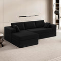 Extra Firm 108” Cloud Boneless Couches for Living Room,Modular Sectional Cloud Couch with Deep Seat, High-resilience Foam / Sag-resistant / Keeps its form, No Assembly Required (Left-Facing Chaise） | Quick Assembly, Extra Firm Support, Not easily colla...