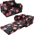 MeMoreCool Folding Kids Couch – 2-in-1 Toddler Sofa Bed, Lounge Chair for Ages 1-3, Playroom Furniture with Removable Cover Lightweight & Portable | Washable | Ideal for Naptime or Travel