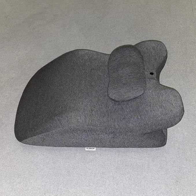 Leg Elevating Wedge Cushion Pillow for After Surgery, Blood Circulation, Leg Swelling Pain Relief, with New Face Down Prone Position for Reading (Dark Grey)