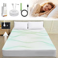 Earth Grounding Sheets King Deep Pocket 10% Silver Fiber+90% Organic Cotton,Fitted Earth Grounded Bed Sheets Bed Grounding Kit for Improved Sleep (White, King -78"x80"x16")