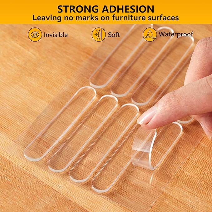 EBUKTUK 10pcs,Wall Bumpers,Door Stoppers,Furniture Bumper,Silencing pad,Anti collision pad,Using for Refrigerator door,Entrance doors,Cabinet doors,Toilet covers,Table corners(M, 6.3*1cm(2.48*0.39in)