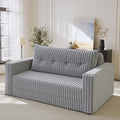 HABUTWAY Folding Sofa Bed, 2 in 1 Convertible Sleeper Chair with Pillow, Portable Fold Out Chair Bed with Armrest, Comfy Floor Couch, Lazy Sofa for Living Room Bedroom Dorm Home Office, Light Grey