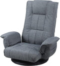 FLOGUOR 360 Swivel Gaming Chair 14-Position Adjustable Folding Floor Sofa with Armrests Lounger Bed for Home & Living Room Chaise Lounge Indoor for Adults QL201GR