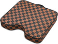 Stadium Seat Cushions 1 Pack - Portable Bleacher Cushions with 2.5-Inch Extra Thick High-Density Foam and Checkered Pattern, Outdoor Seat Cushions for Sports Events, Travel, Camping, Chairs