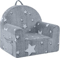 MeMoreCool Comfy Toddler Chair for 1-3 Years Old, Glow Star Kids Reading Chair, Soft Plush Toddler Armchair, Cozy Foam Lounge Kids Armchair for Baby Room, Living Room, Playroom, Reading Nook