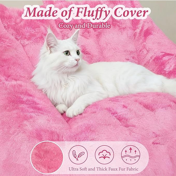 4FT Bean Bag Chair Giant BeanBag Sofa with Memory Foam Filled, Large Bean Bag Chairs for Adults, Adult Bean Bag Chair with Dutch Cover for Living Room Bedroom