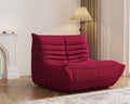 Bean Bag Chair, Fireside Chair, Large Bean Bag Chair for Adults, Bean Bag Chairs for Teens with High-Resilience Foam, Non-Slip Base Floor Lounge Sofa,Living Room (Burgundy, Single)