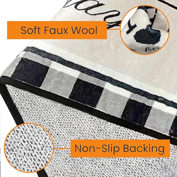 Farmhouse Laundry Room Rug Runner 20"X59" Kitchen Mat Washable Entryway Rugs Soft Non Slip Laundry Carpets Comfort Standing Desk Mats,Carpet for Sink,Office,Laundry Room Decor Accessories