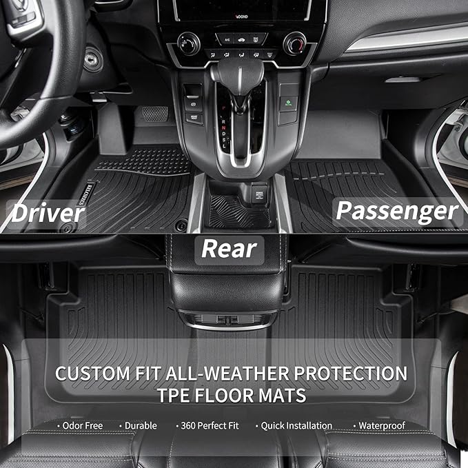 KELCSEECS® Floor Mats & Cargo Liner Custom for Hyundai Elantra & Elantra N 2021-2026,All Weather Protection TPE Floor Liners Front& Rear Row Full Set Elantra Accessories Black